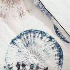 Σετ Παπλωματοθήκη Hauz Limited Edition Hemp 270X250 / Sky Blue-Ecru